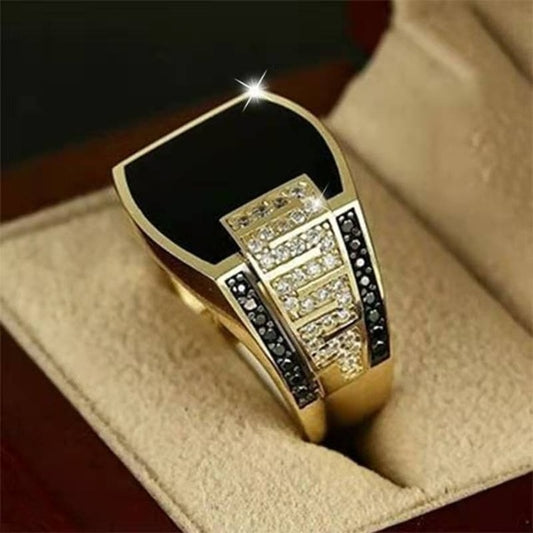 Hip-hop Ring Men European And American Full Diamond Ring