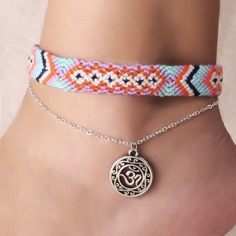 Bohemian beach anklets