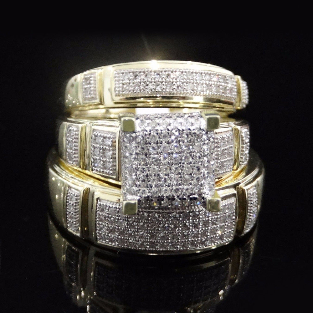 New Golden Luxury Diamond Ring