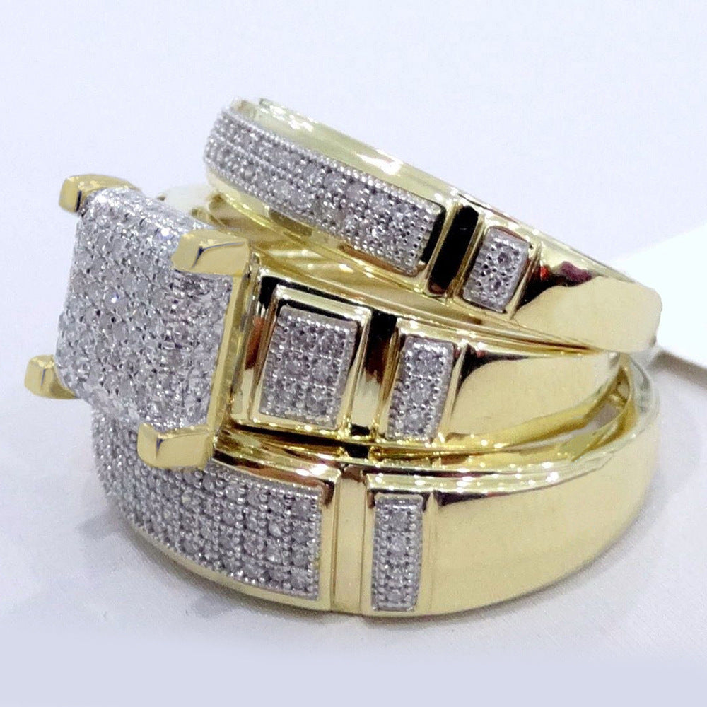 New Golden Luxury Diamond Ring