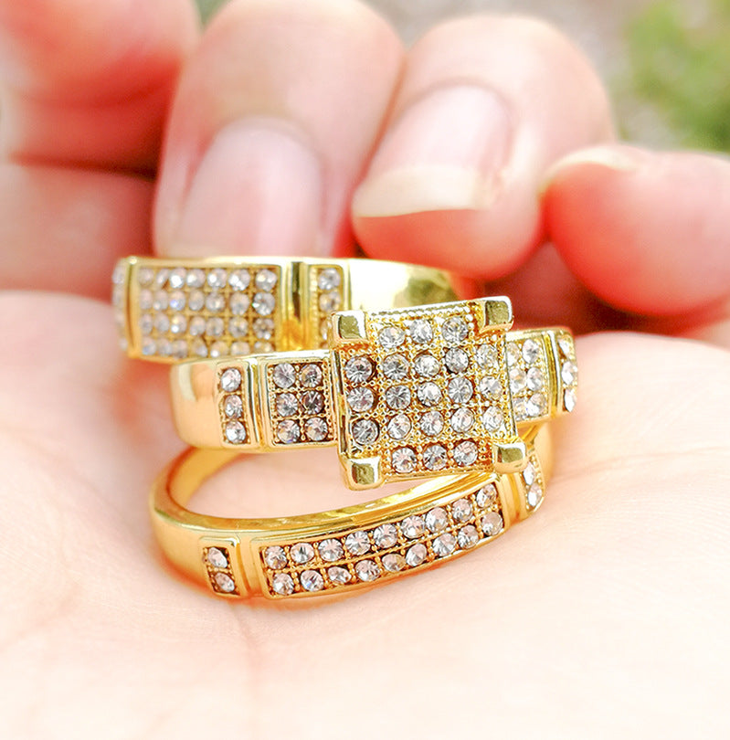 New Golden Luxury Diamond Ring