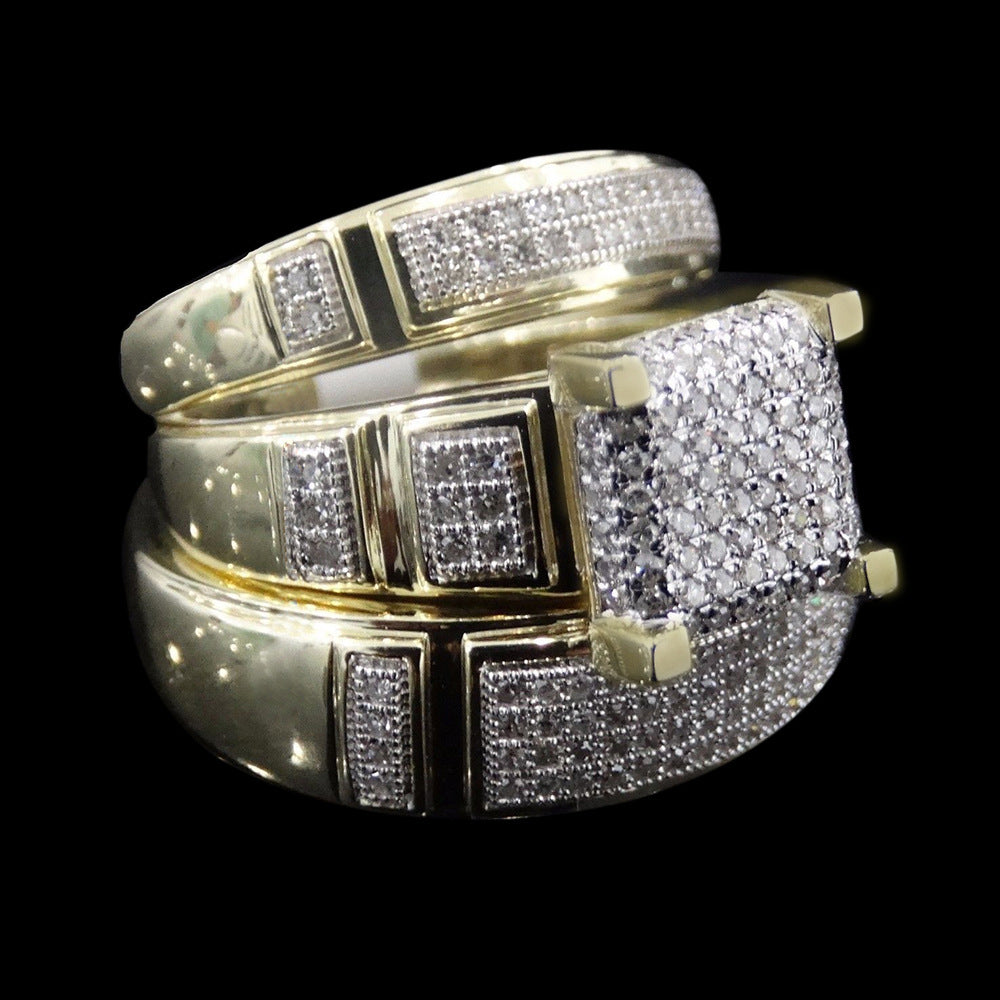 New Golden Luxury Diamond Ring