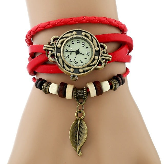 Leaf Watch Braclet