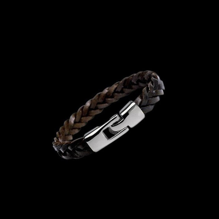 Leather alloy vintage hand-woven