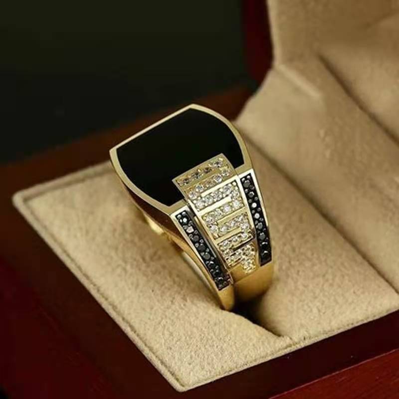 Hip-hop Ring Men European And American Full Diamond Ring