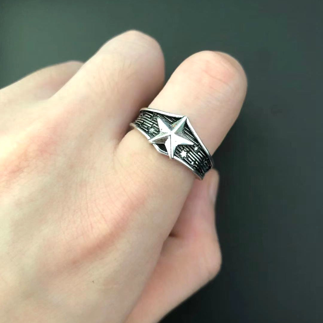 Personality Men's XINGX Little Finger Ring