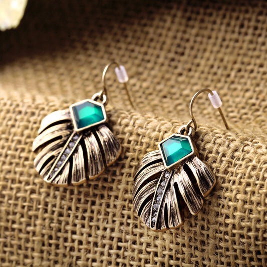 Luxury leaf ladies earrings