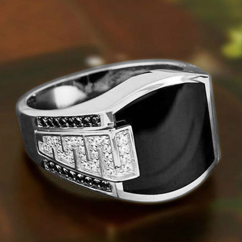 Hip-hop Ring Men European And American Full Diamond Ring