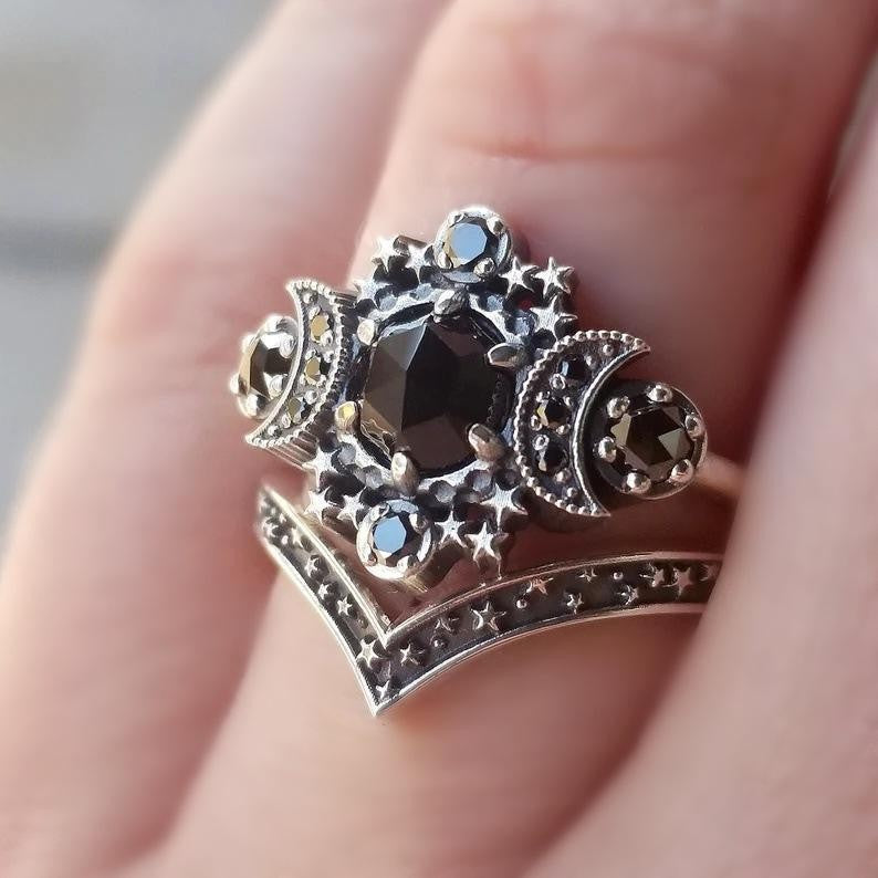 Moon Goddess Engagement Alloy Ring XINGX Women