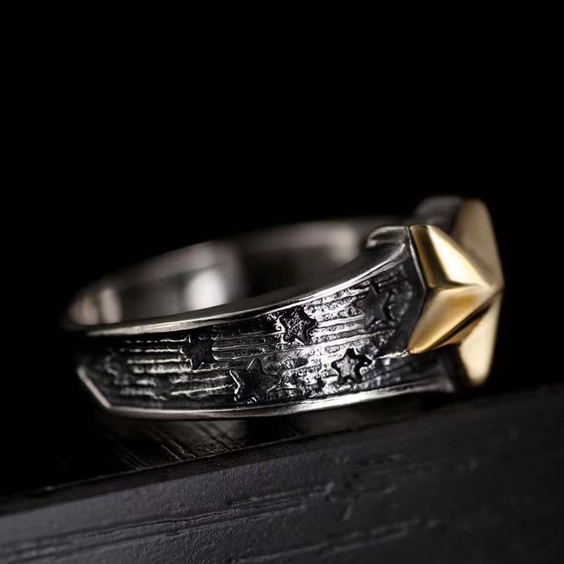 Personality Men's XINGX Little Finger Ring