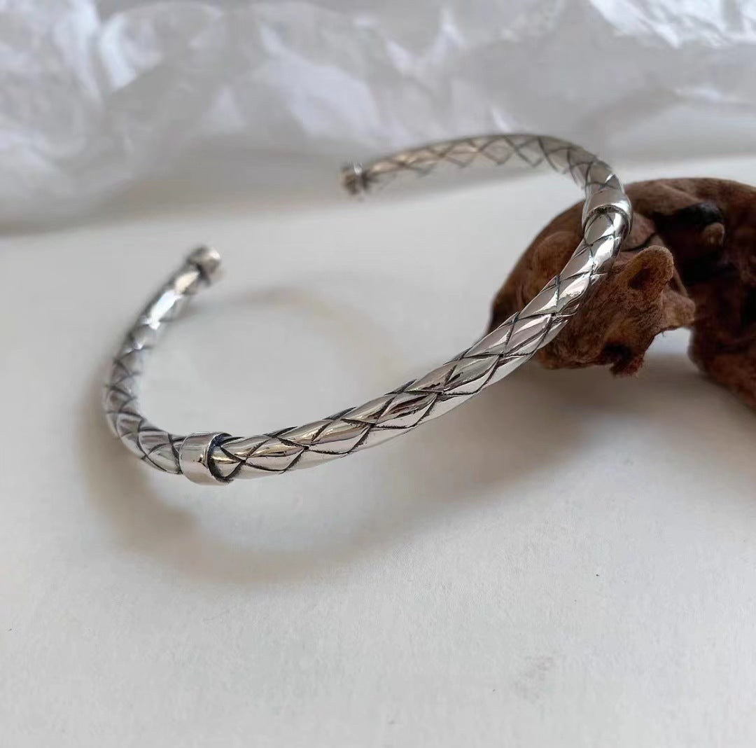 Copper Silver-plated Bracelet For Men