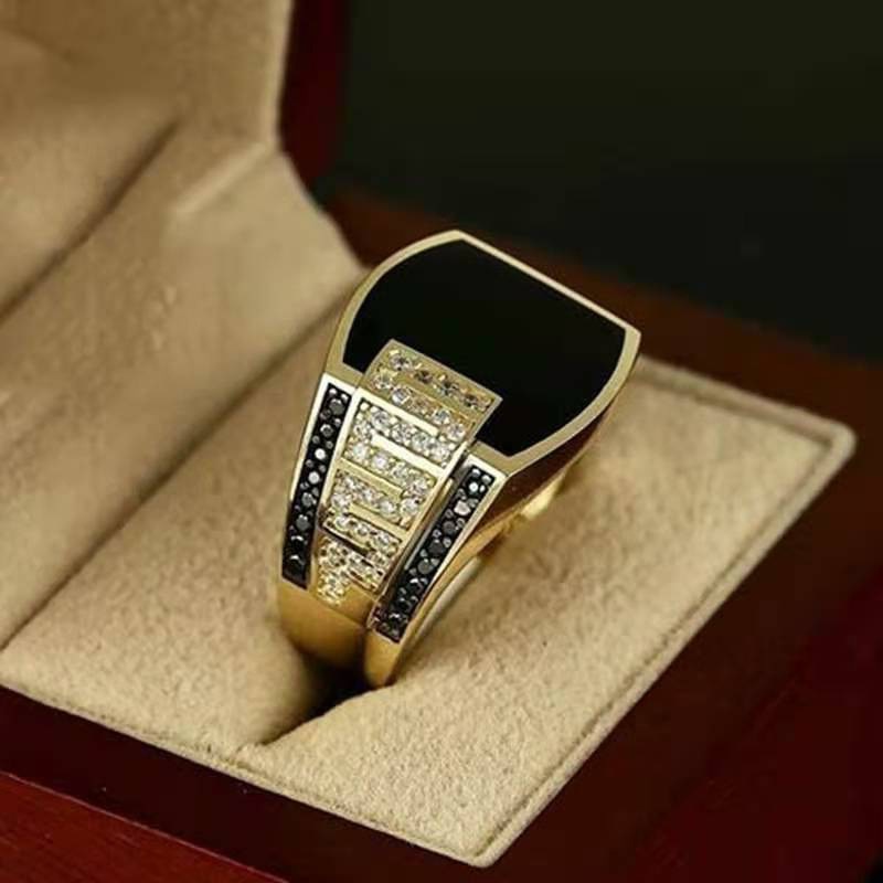 Hip-hop Ring Men European And American Full Diamond Ring