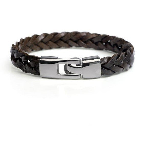 Leather alloy vintage hand-woven