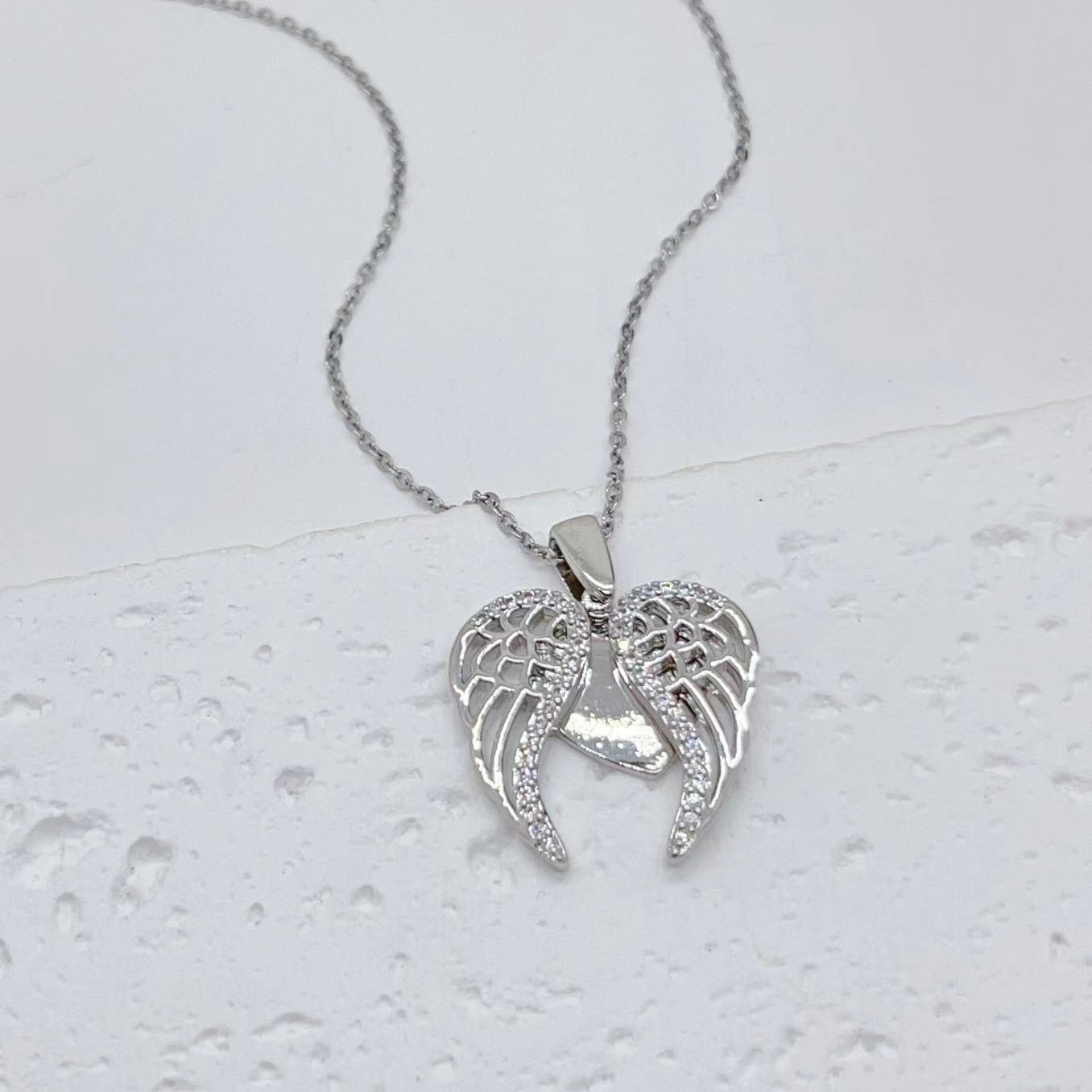 Titanium Steel Necklace Heart Butterfly SUNFLOWER