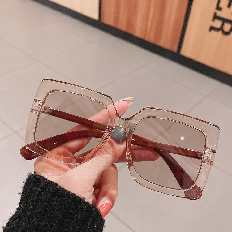 Square Fashionable Plain Face Sunglasses