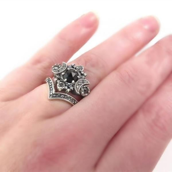 Moon Goddess Engagement Alloy Ring XINGX Women