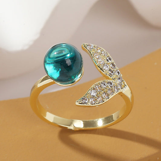 Ocean Beads Mermaid Tail Ring