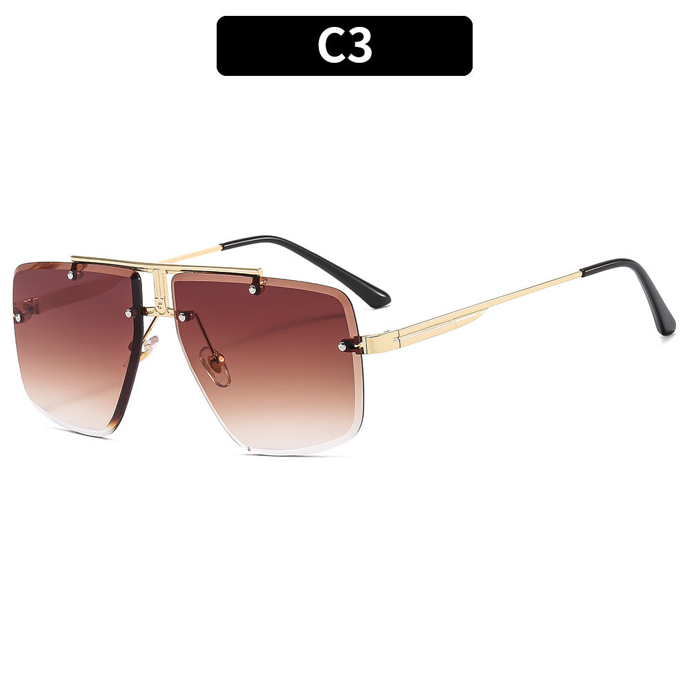 Sunglasses Square Frame Retro Men